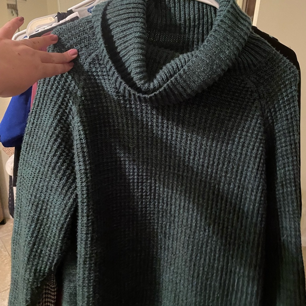 Emerald Green Turtle Neck